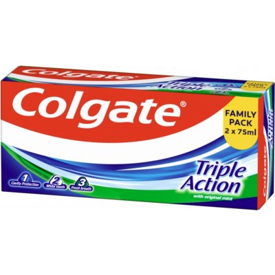 Colgate Triple Action 2 x 75 ml – Zboží Dáma