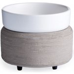 Candle Warmers elektrická aromalampa a ohřívač svíček 2v1 Gray Texture – Zboží Dáma