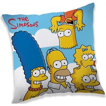 Jerry Fabrics Polštář The Simpsons family clouds 40x40