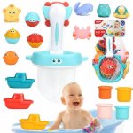 Woopie sada na koupání písku hra rybaření loď hrnky zvířátka – Zbozi.Blesk.cz