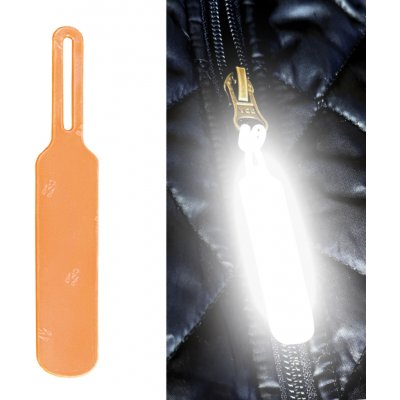 3M Reflexní taháček na zip - oranžový – Zboží Mobilmania