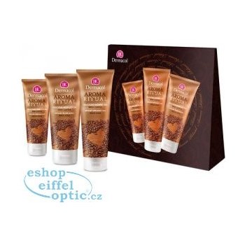 Dermacol Aroma Ritual Irish Coffee sprchový gel 250 ml + tělové mléko 200 ml + krém na ruce 100 ml pro hladkou pokožku dárková sada