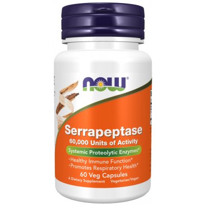 NOW Serrapeptase serapeptáza 60 rostlinných kapslí
