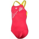 Arena Girls Butterfly Swimsuit V Back Freak Rose/Soft Green