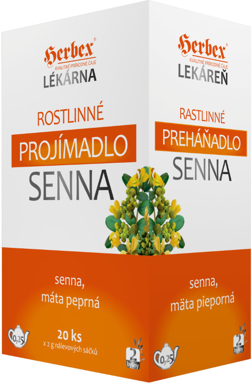 Herbex lékárna Rostlin.projímadlo SENNA 20 x 2 g