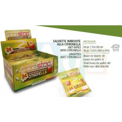 Citronella vlhčené ubrousky s repelentem 24 ks – Hledejceny.cz