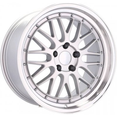 Racing Line Bk848 8,5X19 5X120 ET20 silver + polished edge – Sleviste.cz