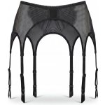 Glamory podvazkový pás Garter Belt z pružné síťoviny se 6 kovovými přezkami Glamory black – Hledejceny.cz