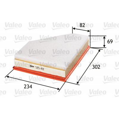 Vzduchový filtr VALEO 585401 – Hledejceny.cz