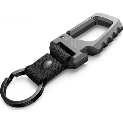 Přívěsek na klíče TECH-PROTECT SLIDELOCK karabina na klíče, gunmetal (5906302363582) – Zboží Dáma