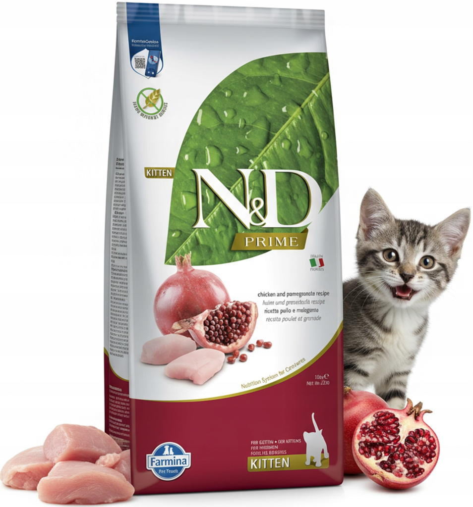 FARMINA N&D suché krmivo pro koťata kuře 10 kg