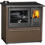 Plamen TERMO GLAS 15 kW s výměníkem 7,5kW, litinový, levý, hnědý – Zboží Dáma