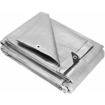 Springros Krycí plachta s oky 4 x 4 m extra silná 210g PE stříbrná PROTECT GA2145-XG – Sleviste.cz