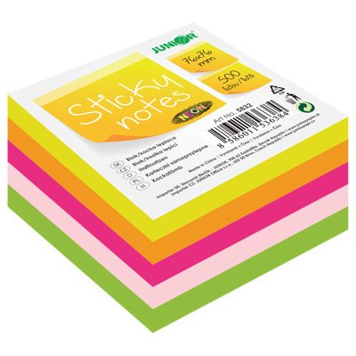 Blok/kostka samolepicí Sticky Notes - Neon 76x76 mm/500 l. – Hledejceny.cz