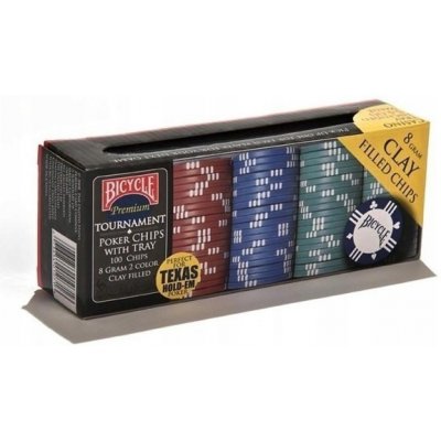 Bicycle Premium Clay Poker Chips 100 8g – Zboží Dáma