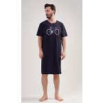 Vienetta MAN pánská noční košile s krátkým rukávem Bike tmavě modrá – Hledejceny.cz