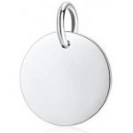 Šperky4U Stříbrný přívěšek destička kulatá ZB31020 – Sleviste.cz