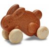 Dřevěná hračka PlanToys jezdící zajíc hnědý PT5732