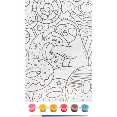 GRAFIX Malování podle čísel pro děti Lenochod – Hledejceny.cz