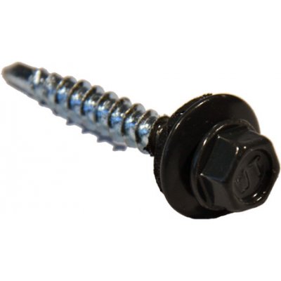 Střešní šroub + EPDM 4,8 x 20 mm, samovrtný - Antracit RAL 7016 / balení 200 ks – Hledejceny.cz