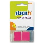 Hopax Stick'n PopUp Flags - neonové proužky "Z" - růžové – Hledejceny.cz