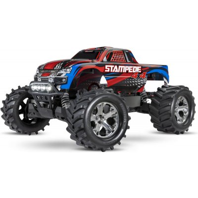 Traxxas Stampede 4WD RTR červený s LED osvětlením 1:10 – Zbozi.Blesk.cz