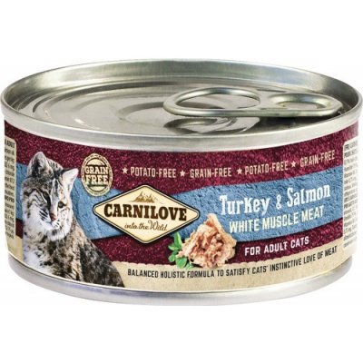 Carnilove Turkey & Salmon for Cats 100 g – Zboží Mobilmania