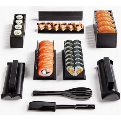 HS Servírovací set na sushi pro dva černá 10 ks