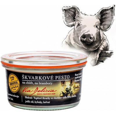 Via Delicia Škvarkové pesto 120 g – Zboží Dáma