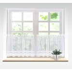 Záclona žakárová Emma vitrážka bílá cena od - 70 cm 607495 – Zboží Mobilmania