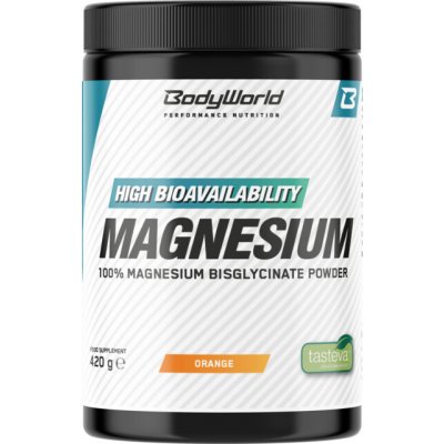 BodyWorld Magnesium Bisglycinate 420 g pomeranč