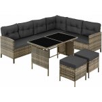 tectake 406515 ratanová sestava barletta přírodní – Zbozi.Blesk.cz