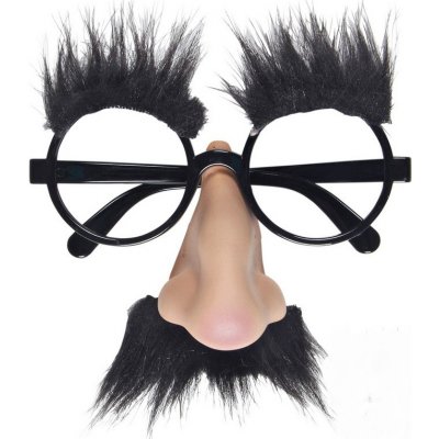 Ptákoviny CB Brýle s knírem a obočím Barva: černá – Zboží Dáma