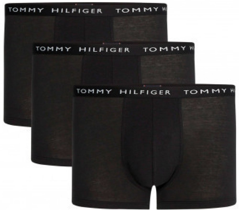 Tommy Hilfiger pánské černé boxerky Trunk 3 Pack premium essentials |  Srovnanicen.cz