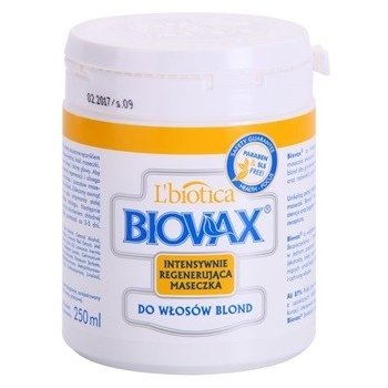 L'biotica Biovax Blond Hair oživující maska pro blond vlasy (Paraben & SLS Free) 250 ml