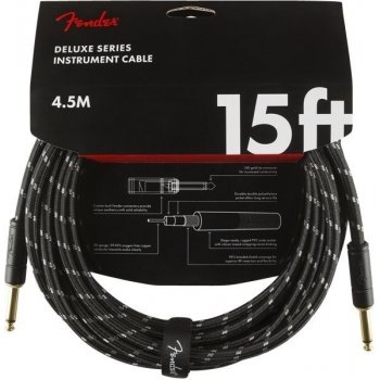 FENDER Deluxe Series Instrument Cable Straight/Angle 25