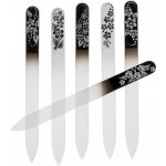 Bohemian Gifts Pilník skleněný black & white velký s krystalky Swarovski 135 mm – Zboží Dáma