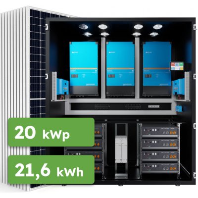 Ecoprodukt Hybrid Victron 20kWp 21,6kWh Rack 3-fáz
