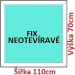 Soft Plastové okno 110x70 cm FIX neotevíravé – Zbozi.Blesk.cz