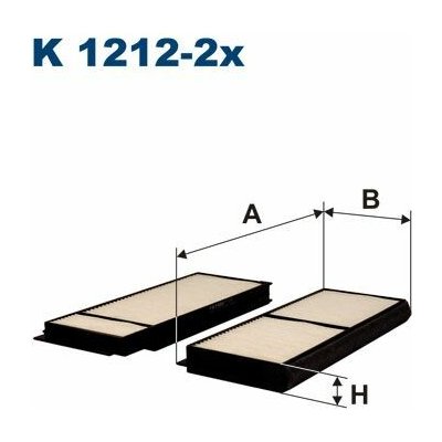 Filtr, vzduch v interiéru FILTRON K 1212-2x – Hledejceny.cz