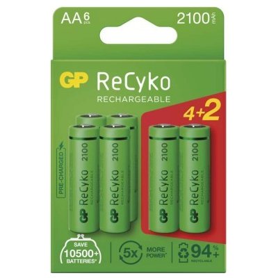 Nabíjecí baterie GP ReCyko 2100 AA (HR6) – Zbozi.Blesk.cz
