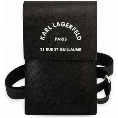 Karl Lagerfeld Saffiano Rue Saint Guillaume černé – Zboží Živě