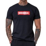 Nebbia Pánské tričko 593 černé – Zboží Dáma