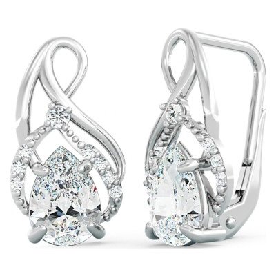 Couple, Honosné visací náušnice Amariel, bílé zlato se zirkony, 585-66-3-0421.1B00.0.00.001.08 – Hledejceny.cz