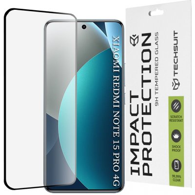 Techsuit - 111D ochranné sklo full cover full glue 3D - Xiaomi Redmi Note 15 Pro 4G - černá 171175 – Zboží Živě