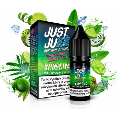 Just Juice NicSalt Exotic Fruits Guanabana & Lime On Ice 10 ml 11 mg – Zbozi.Blesk.cz