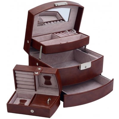 Lafira dámská šperkovnice 3032 hnědá – Zboží Dáma