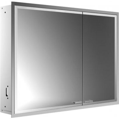 Emco Prestige 2 - Vestavěná zrcadlová skříň 915 mm široké dveře vlevo bez světelného systému, zrcadlová 989707105 – Zboží Mobilmania