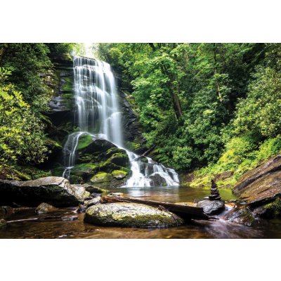 Postershop Fototapeta vliesová Bílý vodopád v lese, rozměry 416x254 cm – Zboží Mobilmania