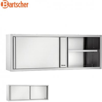 Bartscher Závěsná skříň posuvné dveře nerez 1200 x 400 x 660 mm - 27 kg – Zbozi.Blesk.cz